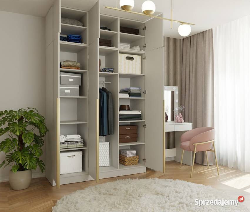 Szafa SENSO 3D Wysoka Z NADSTAWKĄ KASZMIR 150