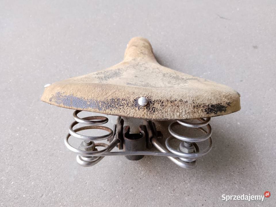 Stare siedzisko siedzenie skórzane do roweru PRL sprzedam