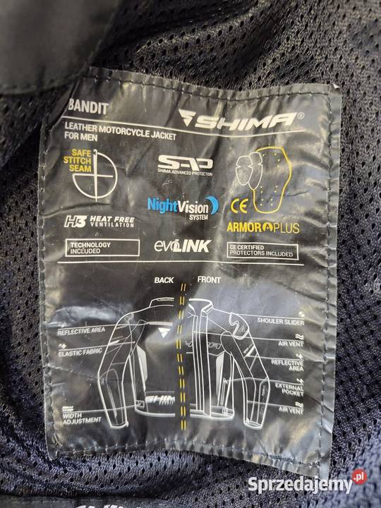Kurtka motocyklowa Shima Bandit lubuskie Bogumiłów