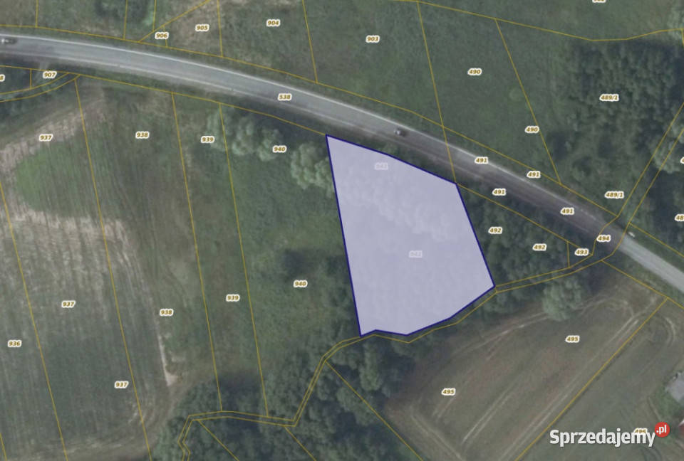 Działka 941 w miejscowości Trąbki sprzedam