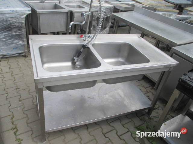 Zlew Gastronomiczny 2 Komorowy Z Półką Baterią Ostrów Wielkopolski sprzedam