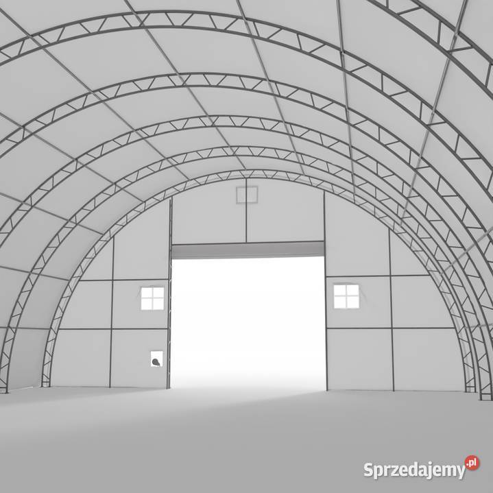 Hala namiotowa łukowa wzmocniona 1525x244 m PVC dolnośląskie Wrocław