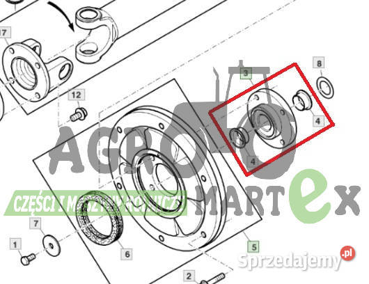 AL203248 ŁOŻYSKO Z OPRAWĄ JD dolnośląskie Wichrów