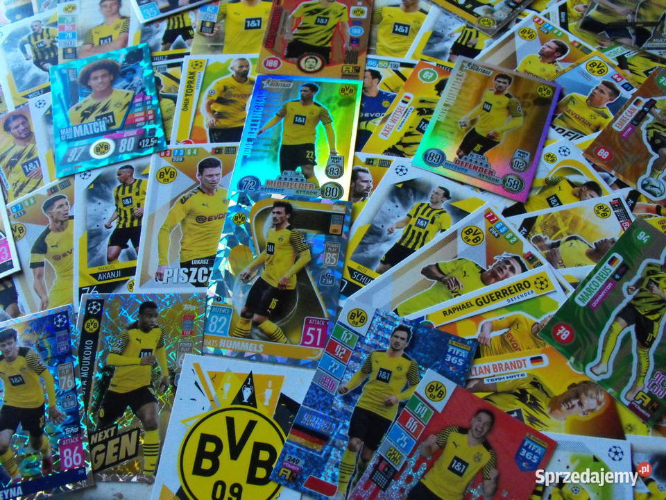Karty BVB PANINI i inne MEGA zestaw 115 kart Mykanów