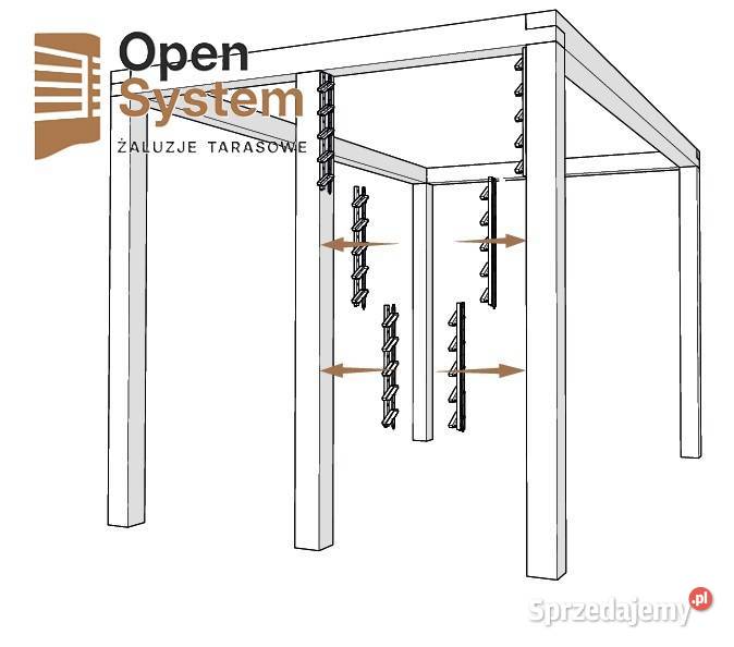 Żaluzje ruchome deseczki balkon taras mechanizm śląskie Częstochowa