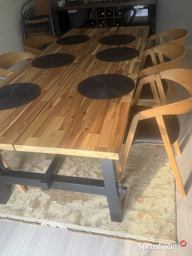 Sprzedam komplet stół i krzesła drewno Zgierz