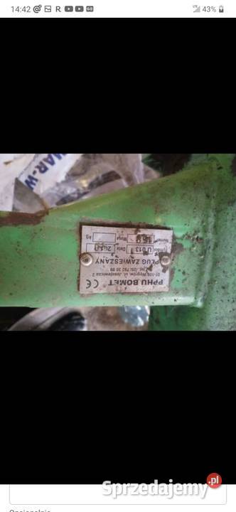 Sprzedam pług bomet 3 z 2010r nieuszkodzony Ciszyca Dolna sprzedam