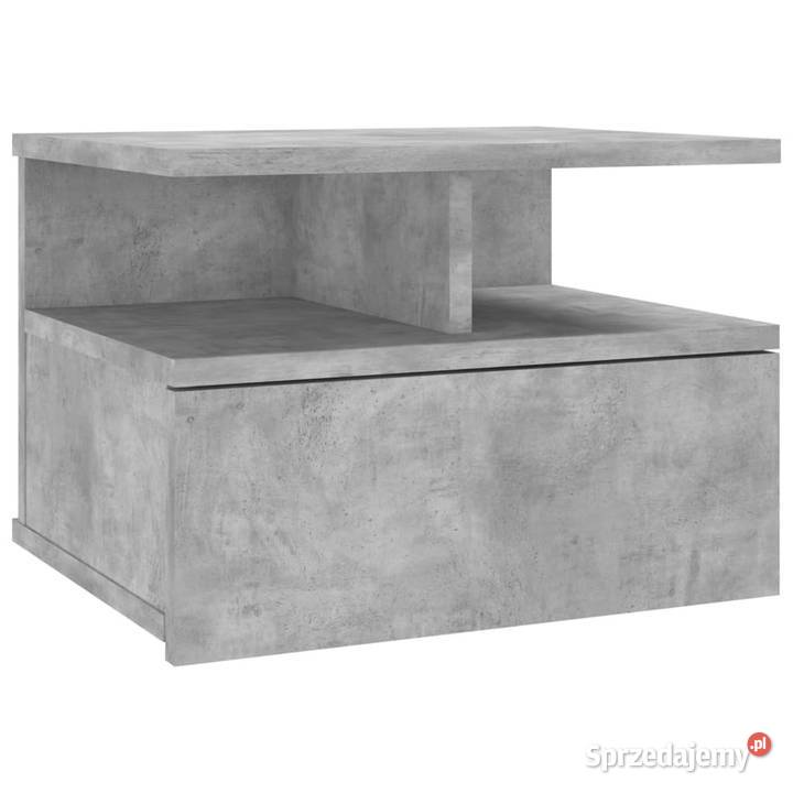 Wisząca szafka nocna betonowa szarość 40x31x27
