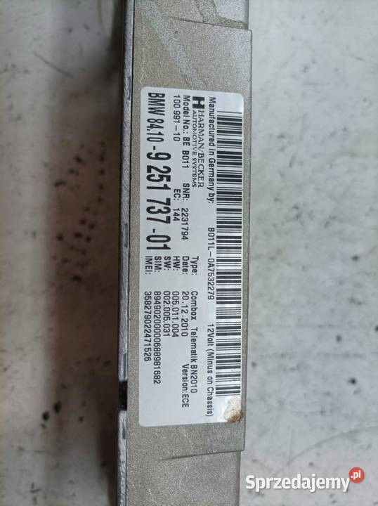 WZMACNIACZ MODUŁ COMBOX 925173701 Bmw Seria 5 VI