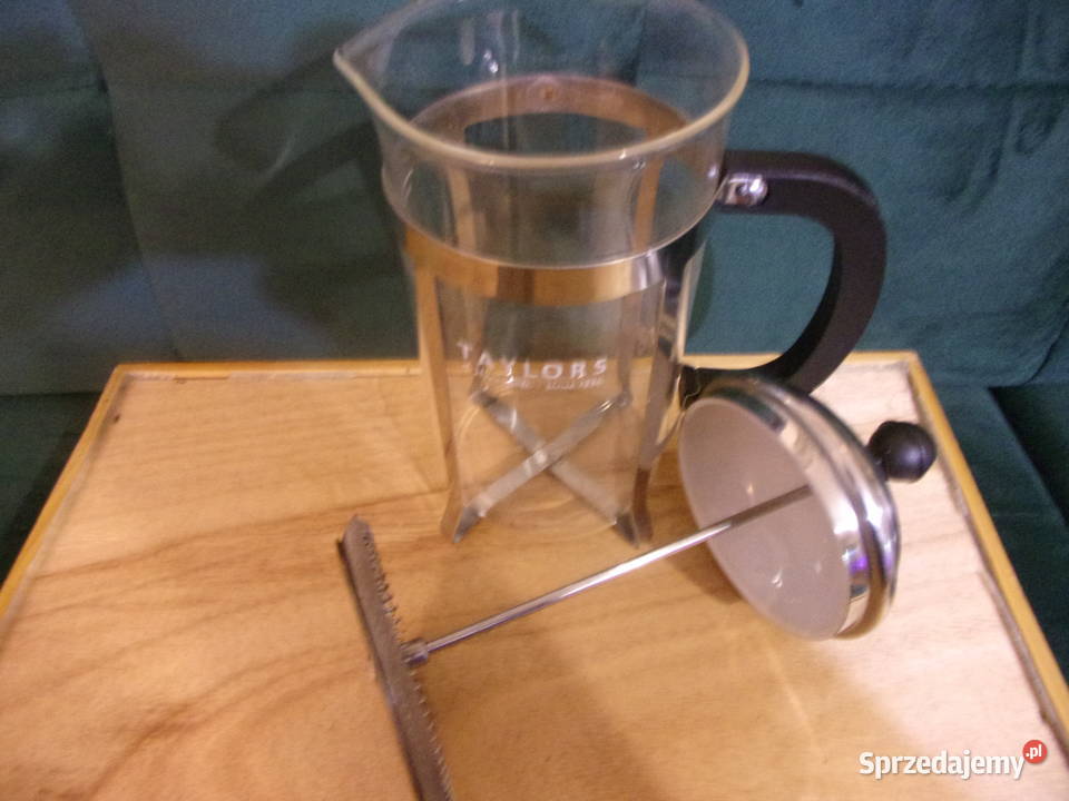Angielski ZAPARZACZ Z TŁOKIEM DO KAWY HERBATY przezroczysty Warszawa