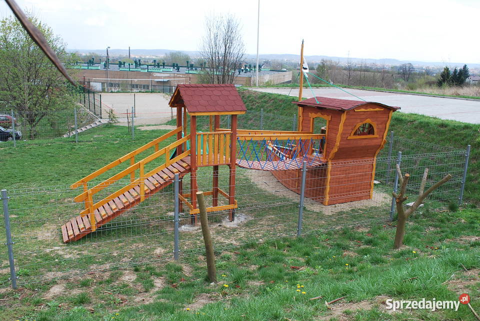 Plac zabaw dzieci PZ02 Statek kuter drewniany podkarpackie Przemyśl sprzedam