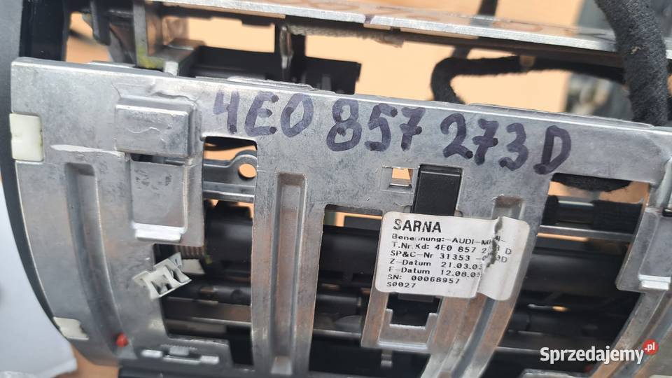 Audi A8 D3 40 TDI Ekran MMI winda 4e0 857 273 D śląskie Częstochowa