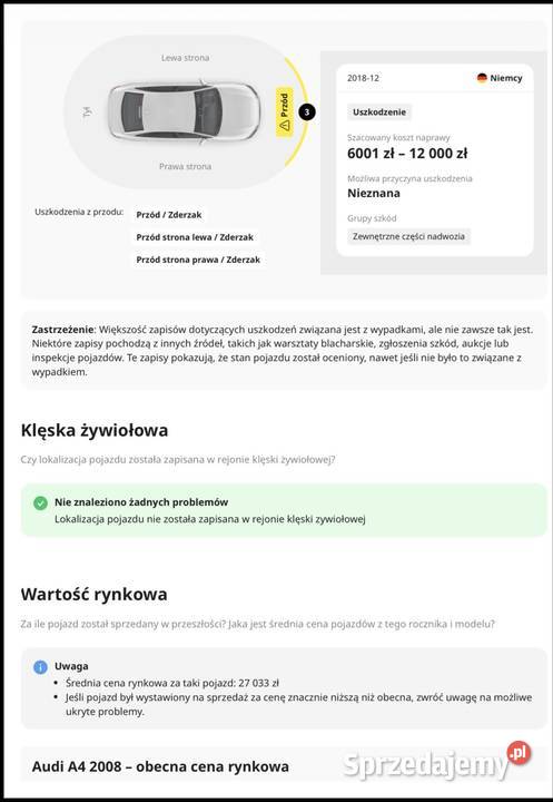 Audi A4 B7 Cabrio odtwarzacz DVD Rakoniewice