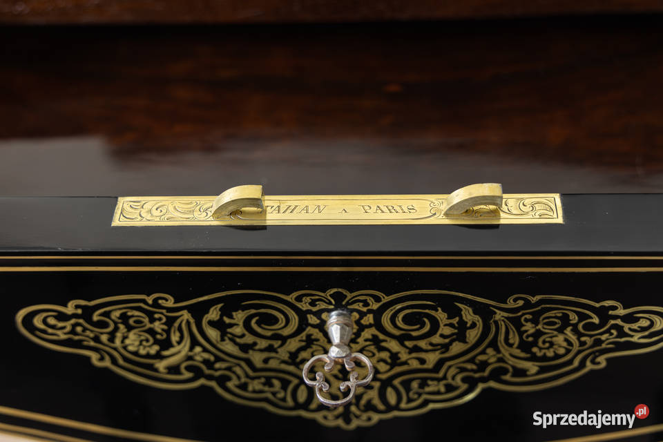 Stolik Tahan Napoleon III Ludwik XV sygnowany Swarzędz