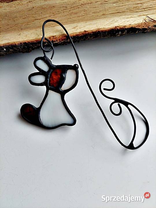 zakładka do książki piesek Luna witraż