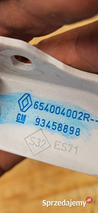 RENAULT TRAFIC III 3 ZAWIAS MASKI PRAWY Międzychód