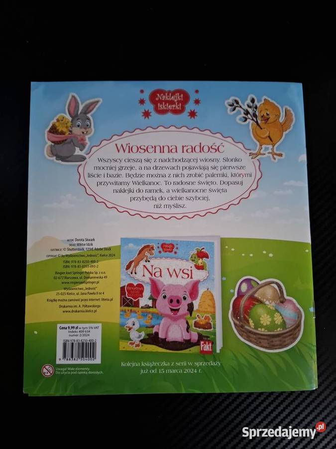 Wielkanoc Naklejki Iskierki książka dzieci Warszawa