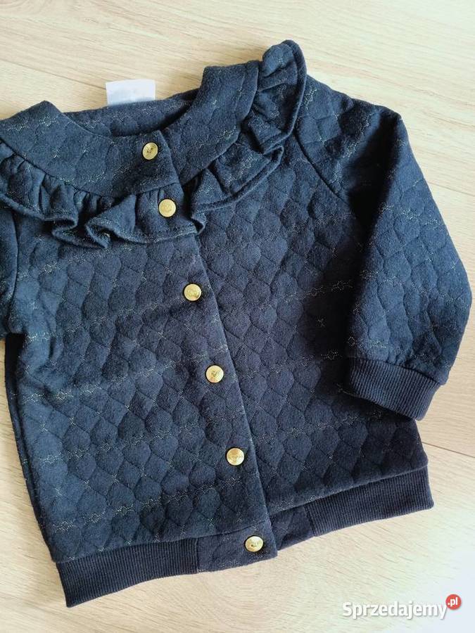 Bluza dziewczęca rozpinana granatowa ze złotą Rozmiar 92 Płock
