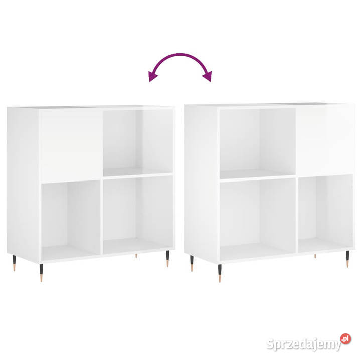 Szafka na płyty wysoki połysk biała 845x38x89 Warszawa