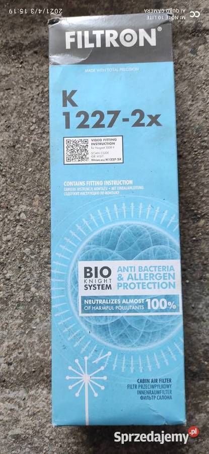 12272x FILTRON FILTR PRZECIWPYŁKOWY CITROEN kujawsko-pomorskie Koronowo