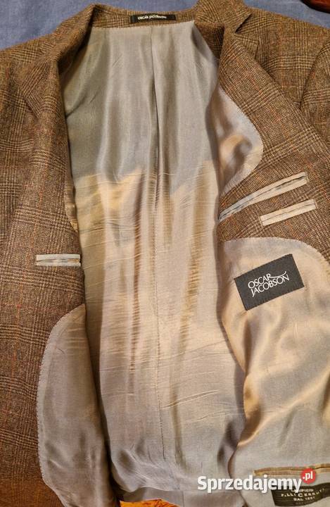 Męska MARYNARKA Oscar Jacobson 56 100 wełna jowa Rozmiar XL Lublin