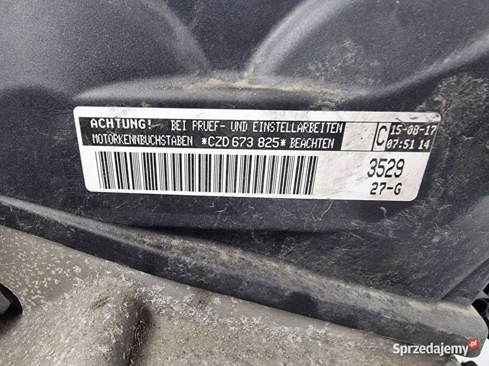 SILNIK SŁUPEK VOLKSWAGEN GOLF VII CZD 14 TSI 150 osobowe Lipno