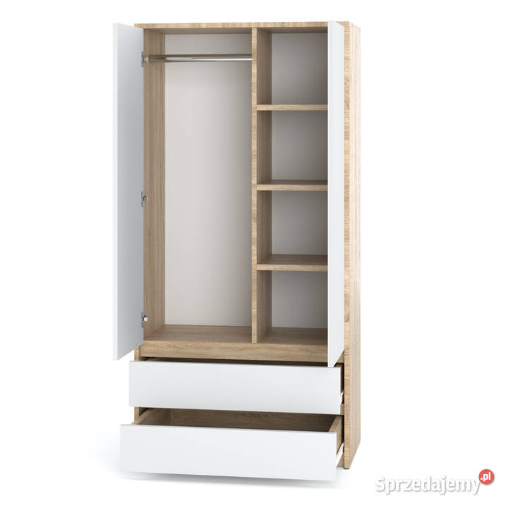 Szafa Garderoba 90 2 Szuflady Półki Drążek Salon 180cm sprzedam