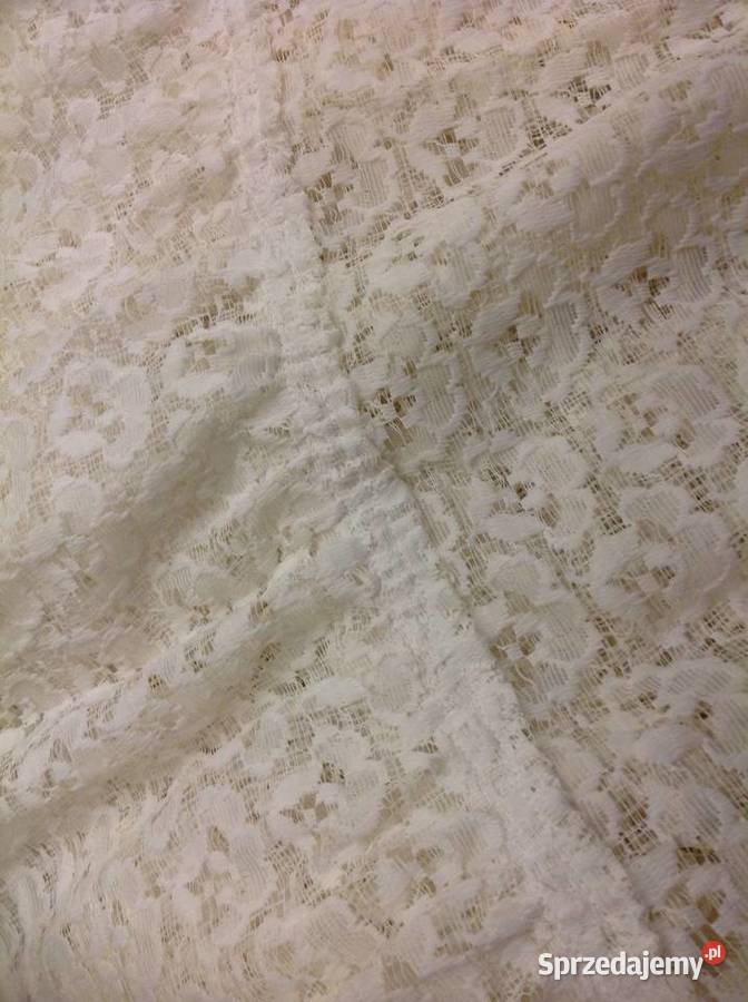 Firana Firanka Biała Koronka Falbana Nowa Sól