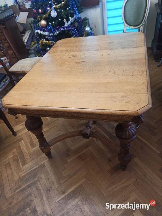 Stary dębowy stół mazowieckie Milanówek