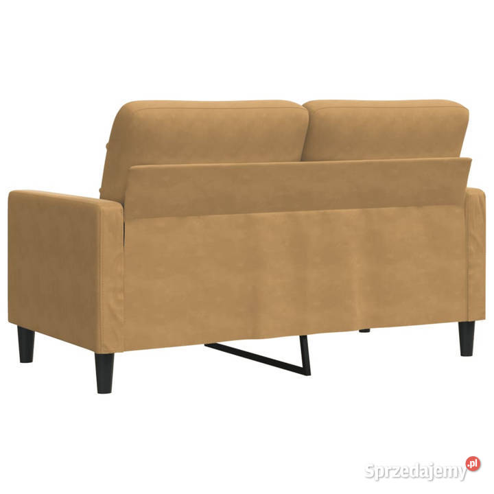 Sofa 2osobowa brązowy 120 tapicerowana aksamitem Warszawa