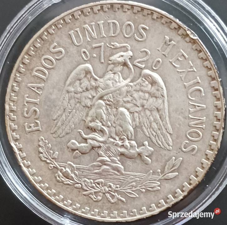 1 Peso Meksyk 1938 r Srebro oryginał piękne Konin sprzedam