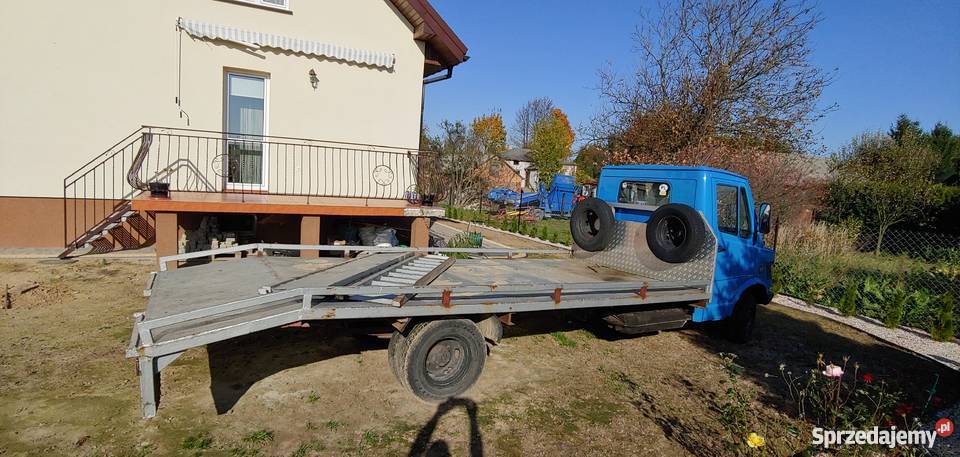 Mercedes 207d kaczka laweta 30d niebieski Lublin