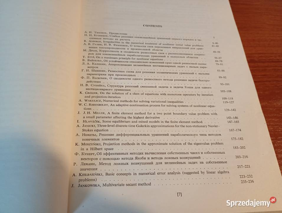 Mathematical models and numerical methods twarda z obwolutą Podręczniki Gdańsk