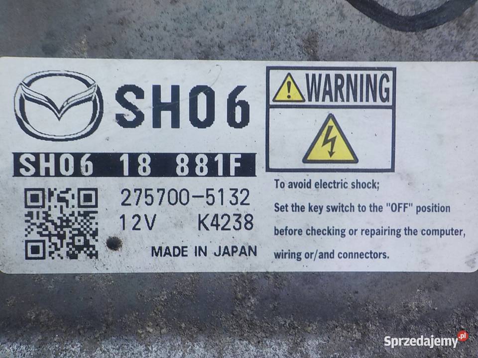 MAZDA 6 GJ III 22 D AUT 13r 4D sterownik silnika mazowieckie