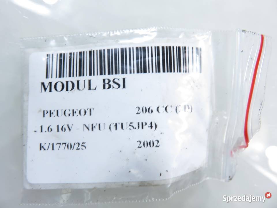 BSI PEUGEOT 206 CC 2D 16 16V NFU TU5JP4