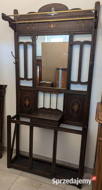 Piękna dębowa garderobawieszak secesyjnysklep Dąbrowa Górnicza