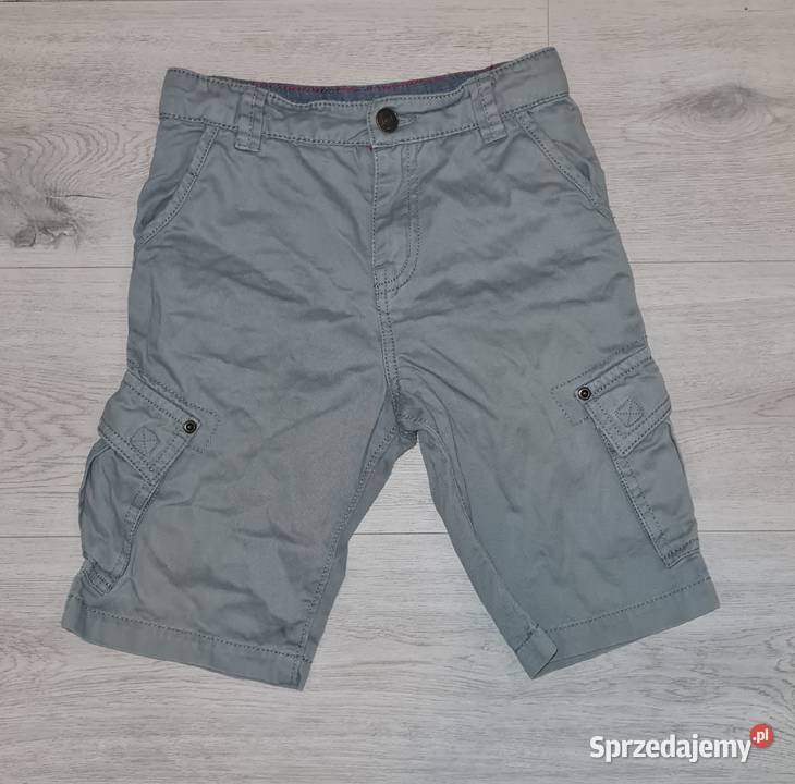 Zestaw chłopiec koszula szorty spodenki 122 szary/srebrny Łódź