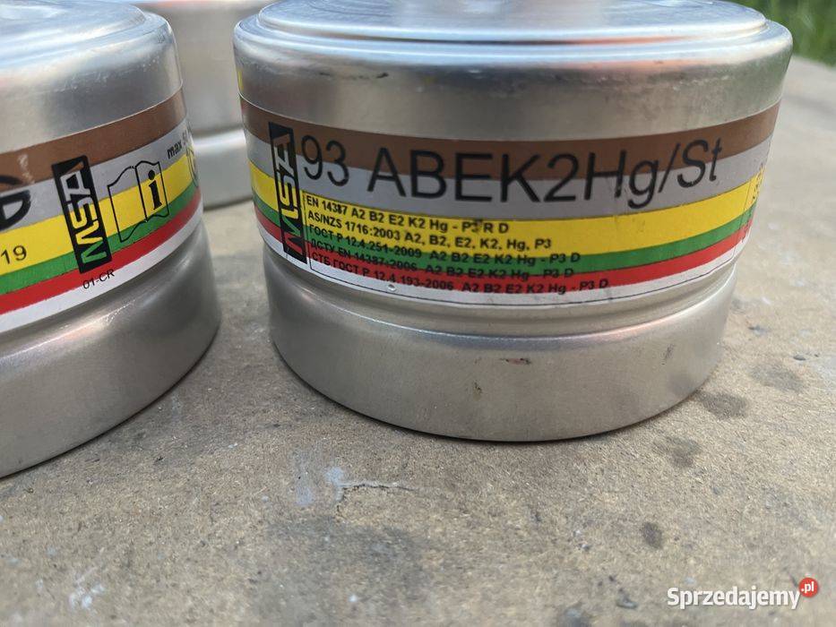 Filtr przeciwgazowy MSA ABEK2HgSt 93 RD40 nowy