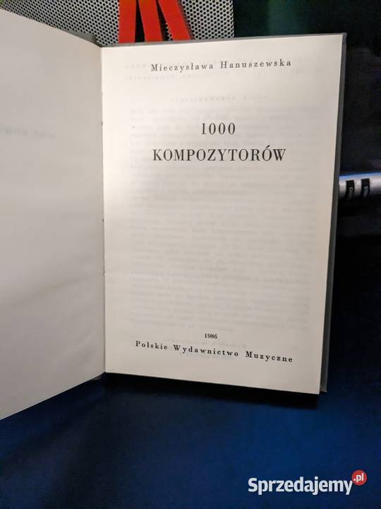 1000 kompozytorów M Hanuszewska1986 Stan real mazowieckie Warszawa