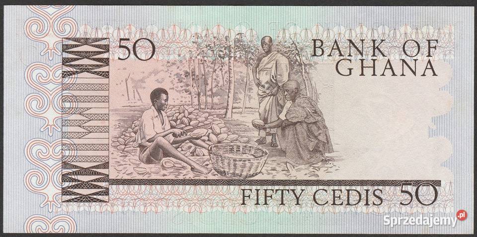 GHANA 50 CEDIS 1980 STAN BANKOWY UNC Łódź