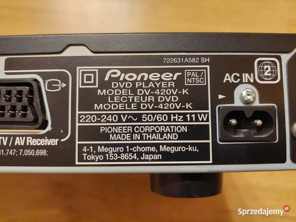 odtwarzacz DVD Pioneer DV420V TV i Video Łódź