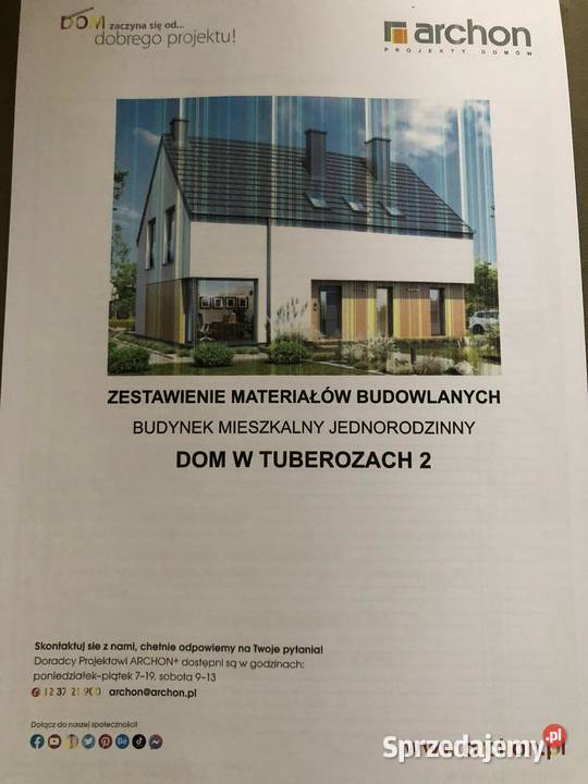 Projekt domu Archon w Tuberozach 2 wielkopolskie Plewiska