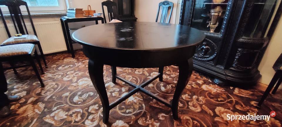 Komplet mebli salonowych dębowych okres Mińsk Mazowiecki