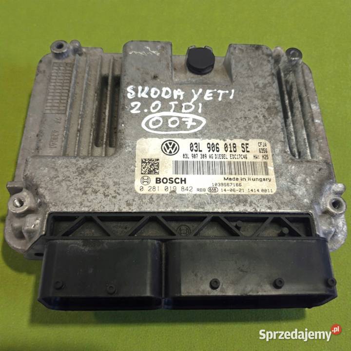 STEROWNIK SILNIKA Skoda Yeti 20 TDI 03L906018SE Chełm sprzedam