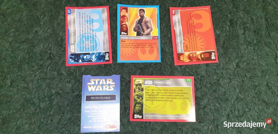 Star Wars karty 5 sztuk małopolskie
