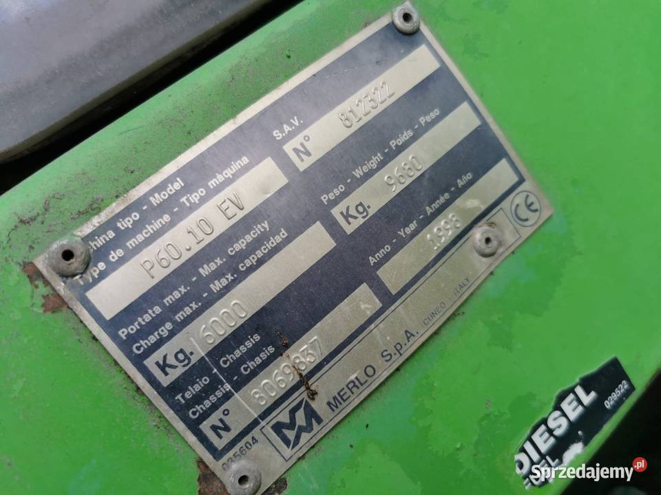 Merlo P 6010 Nośnik satelit Wilkowo sprzedam