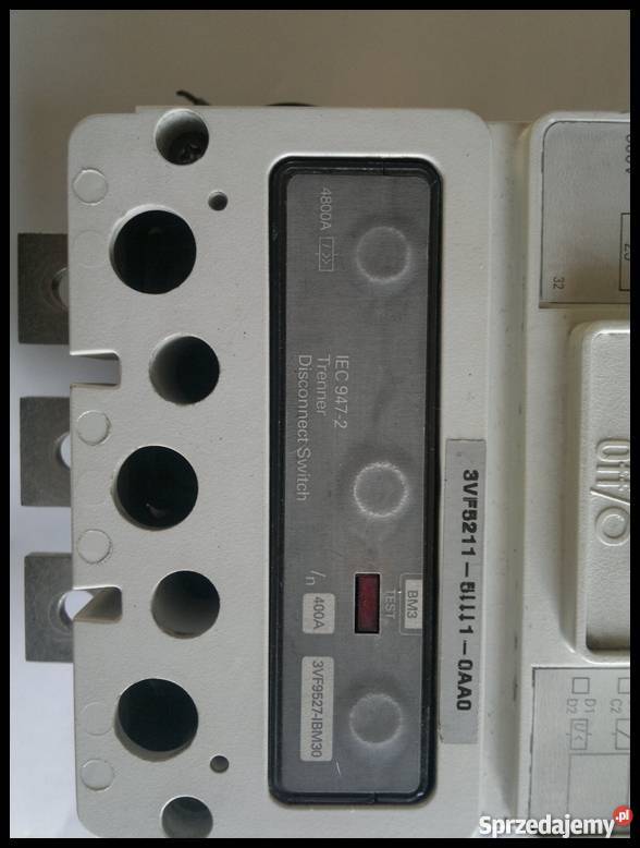 Wyłącznik siemens vde 0660 IEC 9472 śląskie