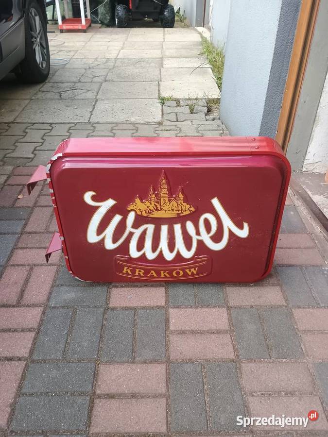 Neon kaseton podświetlany reklama firmy Wawel z sprzedam