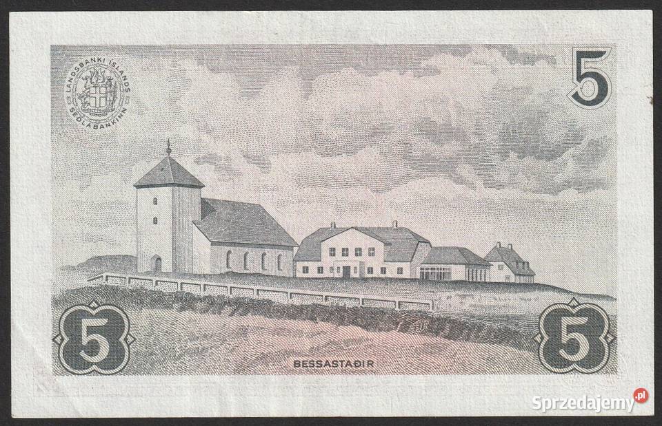ISLANDIA 5 KORON 1957 STAN 2 Łódź