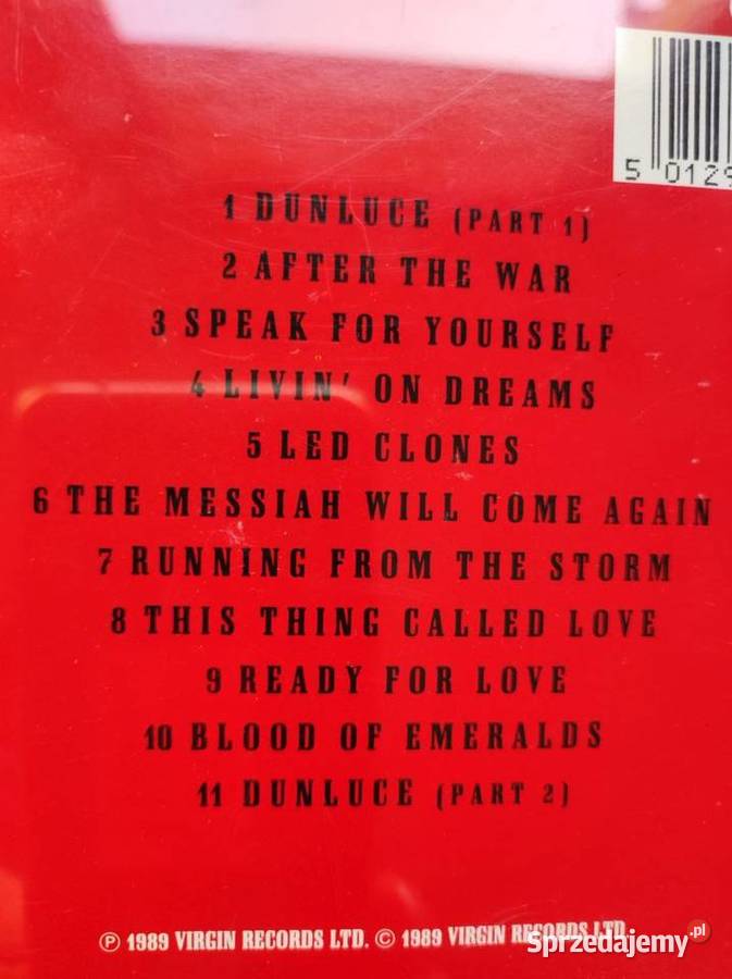 1989 Gary Moore After The War Virgin Płyty i kasety świętokrzyskie